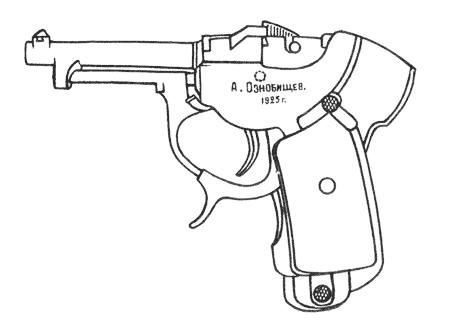 Советские пистолеты под патрон Браунинг-7,65 Ozn01